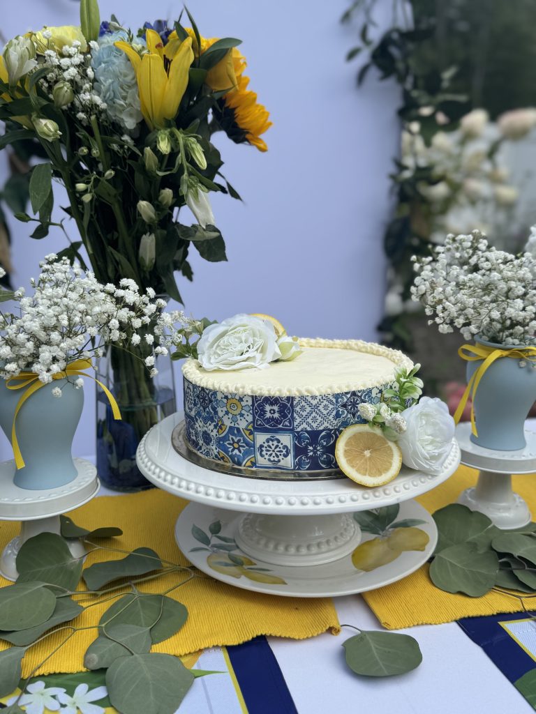 How I Created an Amalfi Coast Inspired Birthday Cake to Match a Beautiful Celebration